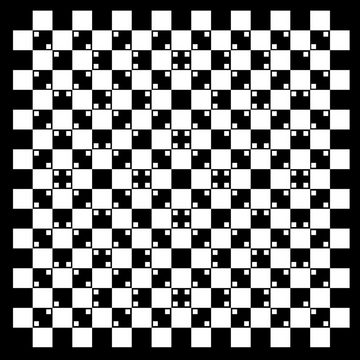 Wallario Möbelfolie Optische Täuschung - Illusion - schwarz weiß