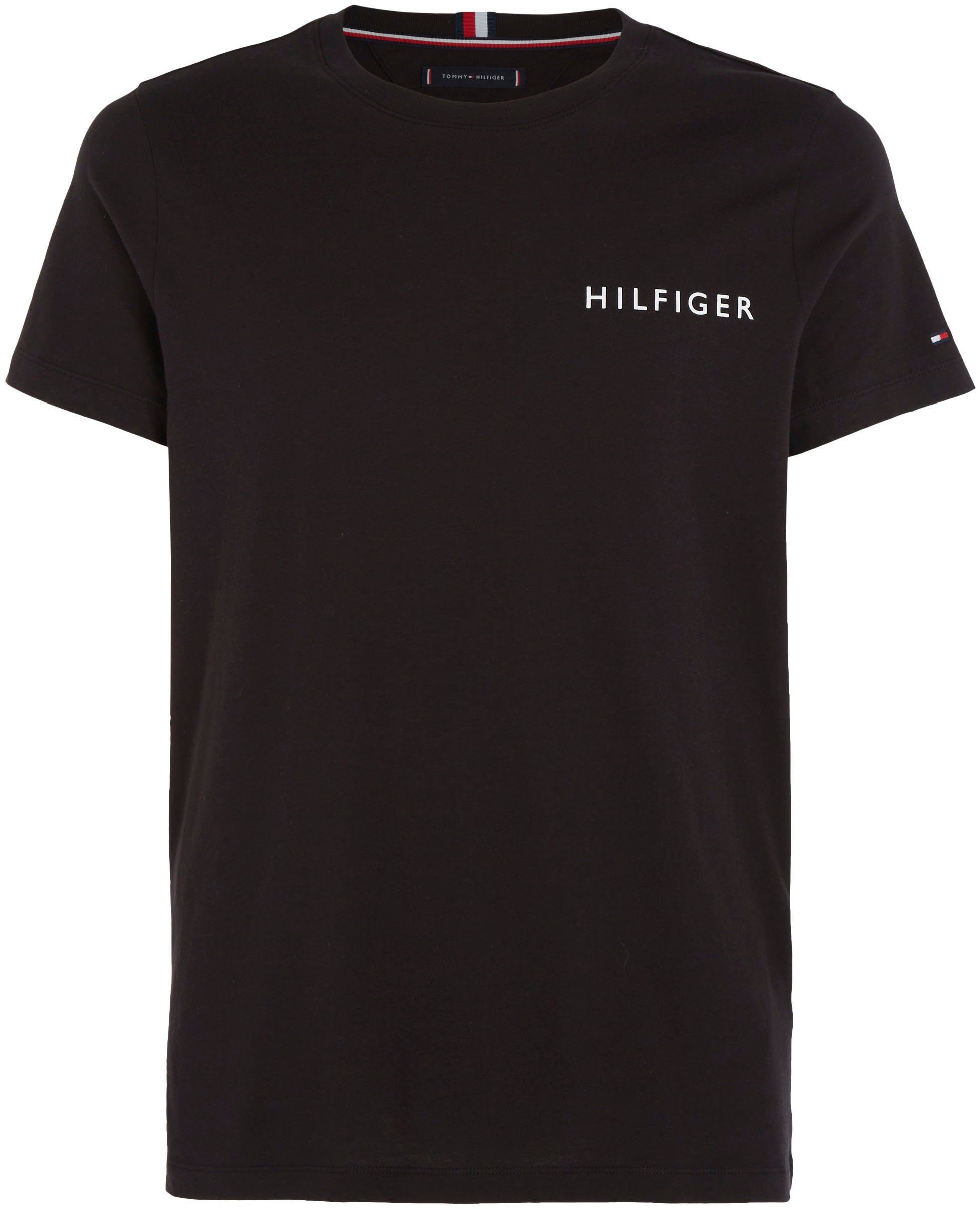 POP COLOR Rundhalsshirt Tommy Basic-Style Hilfiger Black im