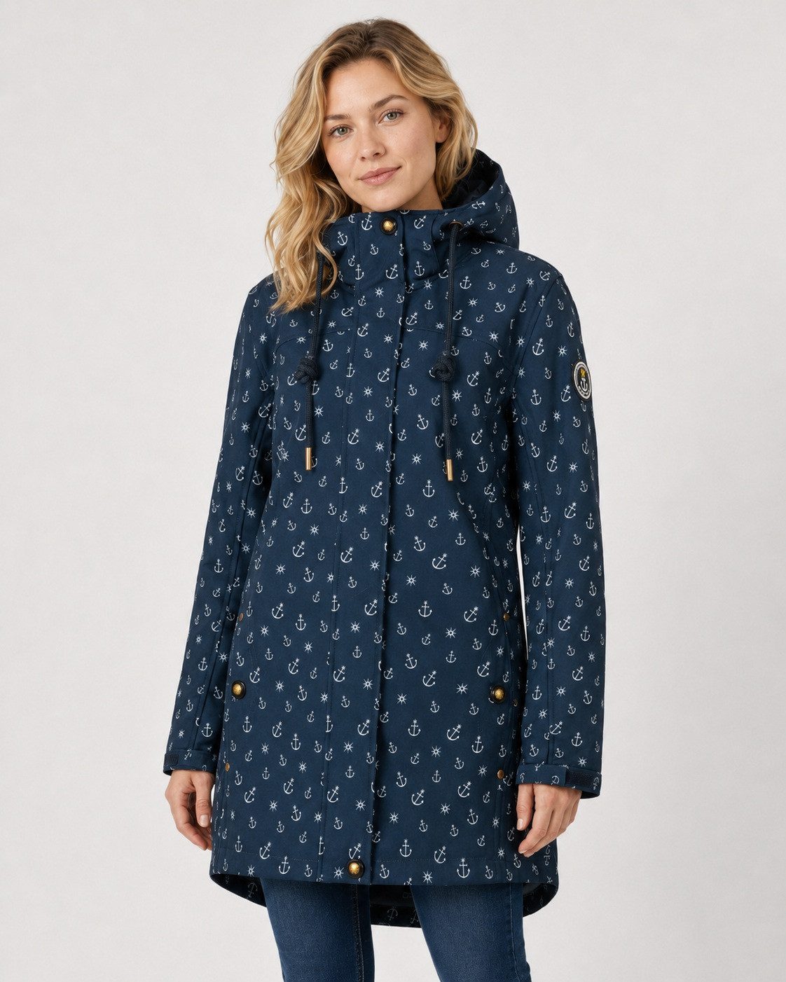ankerglut Funktionsjacke Friesennerz Ankerglutschein II Regenmantel, Longjacket auch in Großen Größen erhältlich