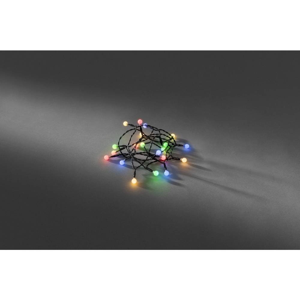 KONSTSMIDE Lichterkette runde Dioden, 6h Timer, Batteriebetrieben