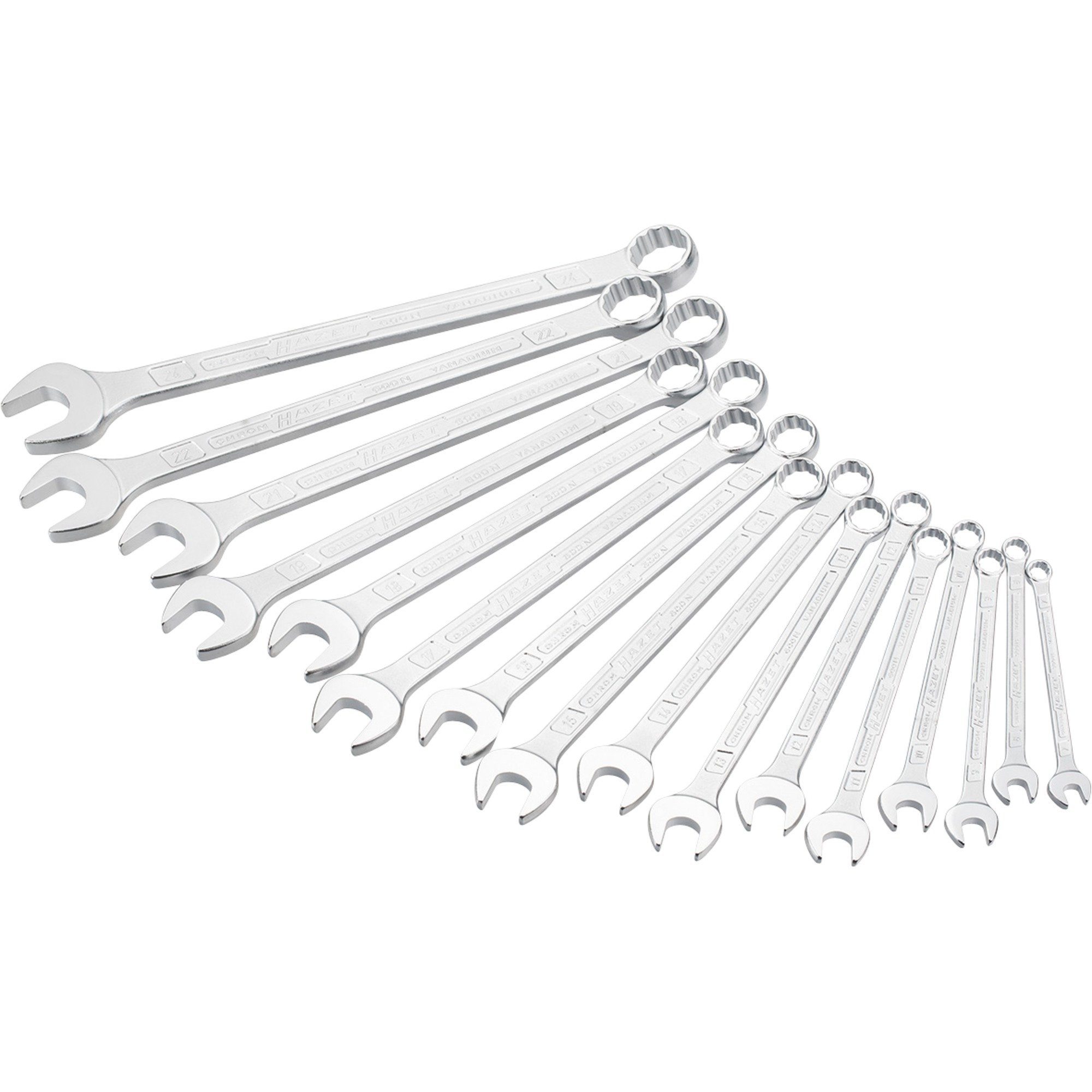 HAZET Maulschlüssel Hazet Ring-Maulschlüssel-Satz 600SPC/16, 16-teilig