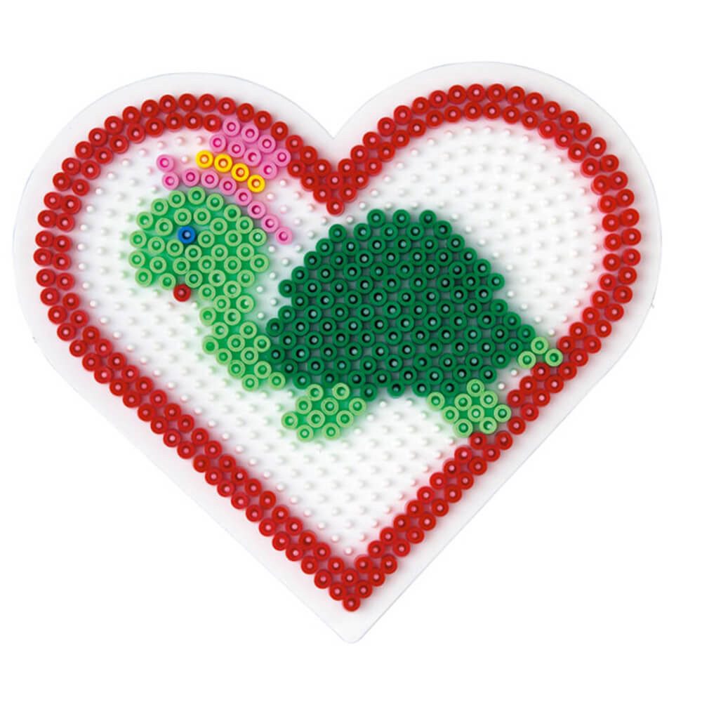 Hama Bügelperlen Hama Midi-Stiftplatte gr. Herz, weiß