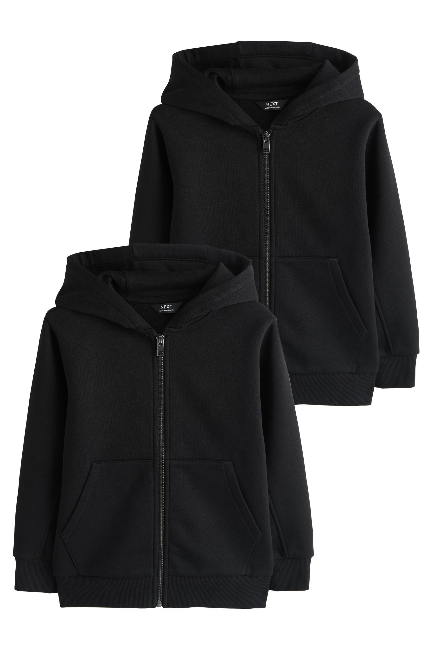 Next Hoodie Kapuzenjacken mit Reißverschluss, 2er-Pack (2-tlg)