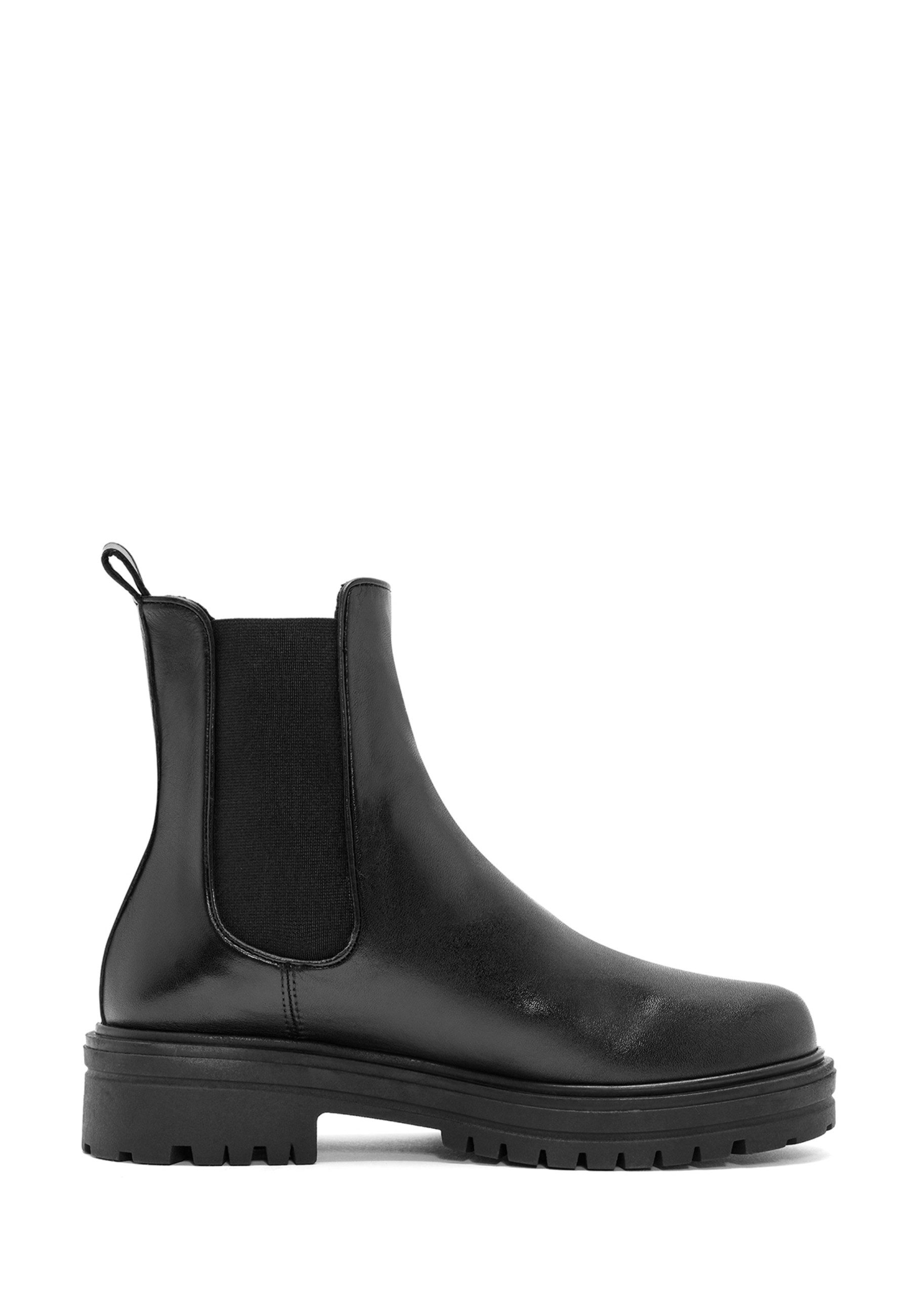 Derimod Chelsea-Stiefel aus Leder Chelseaboots Lederfutter, Thermosohle, Absatz 3,5 cm