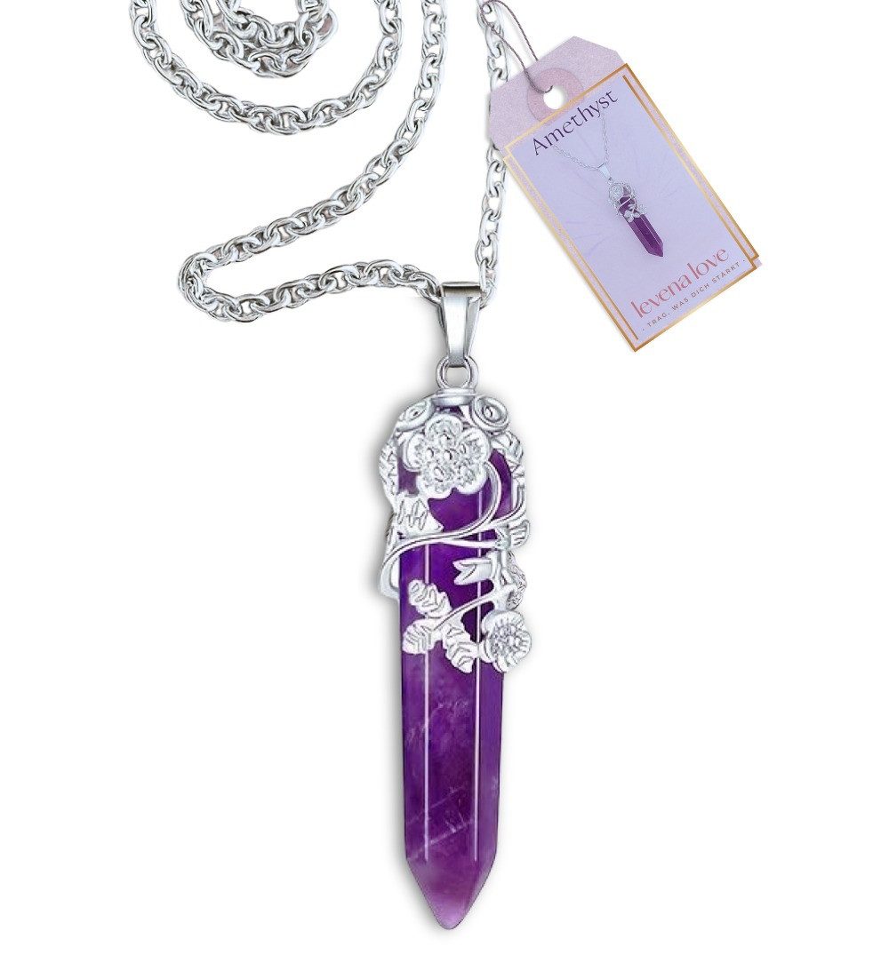 Lucadeau Kettenanhänger Naturstein (Edelstein mit Ketten, Heilstein mit Fas günstig online kaufen