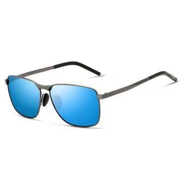 FIDDY Sonnenbrille Herren-Polarisierte Sonnenbrille mit verspiegelten Gläsern (1-St)