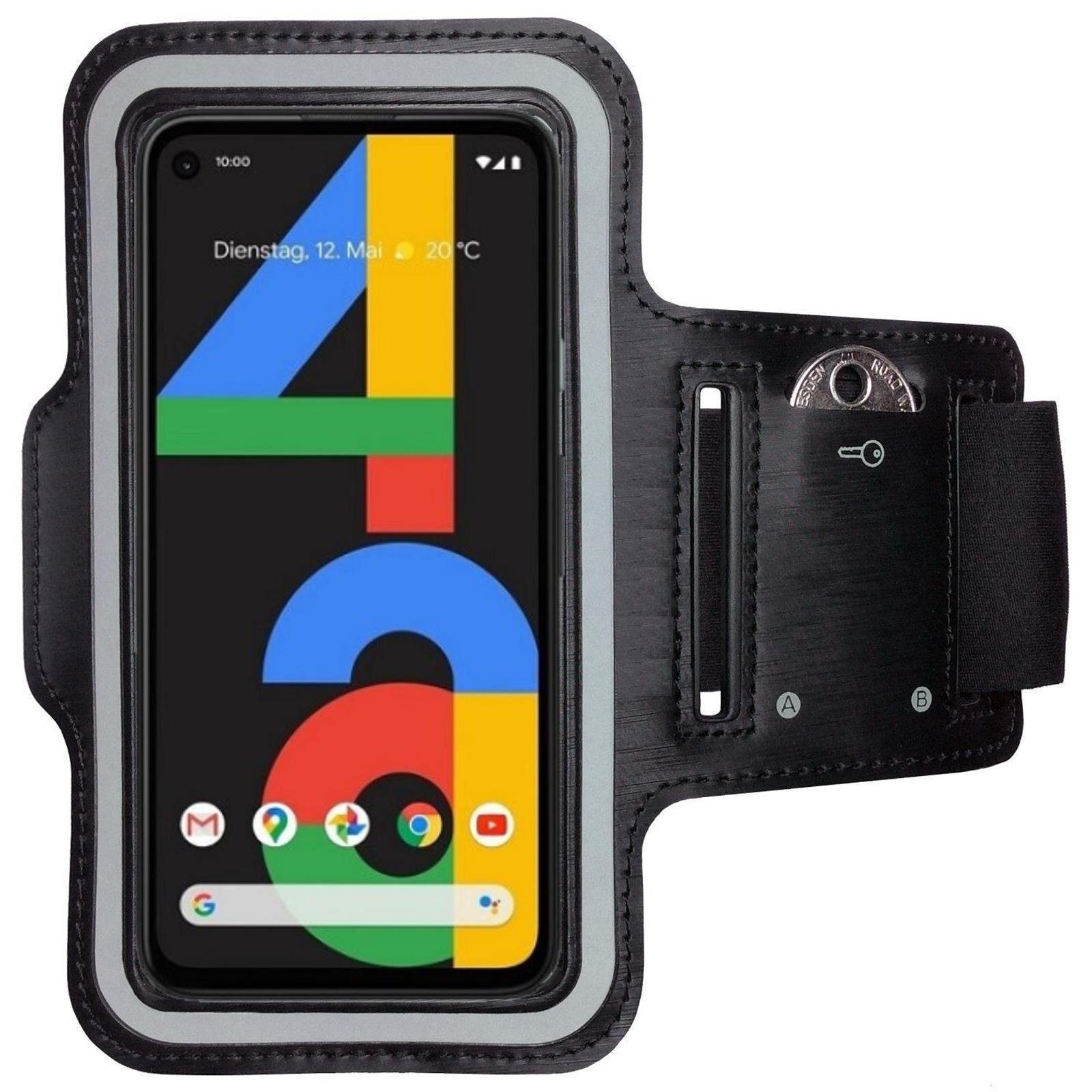 Etui Schlüsselfach 4a Handyhülle Schutzhülle Pixel Jogging für Google Sportarmband Fitness Sport Armband CoverKingz Handyhülle Handy, Hülle Schutztasche Sport