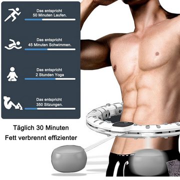 Welikera Hula-Hoop-Reifen Intelligenter Hula Hoop für Männer,Fettverbrennung,Bauchmuskelstärkung (1-tlg)