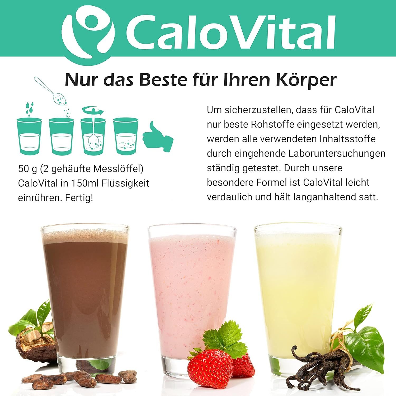 CaloVital Zunehmen hochkalorische Trinknahrung Gewichtszunahme CaloVital 500g Pulver, 1 St.