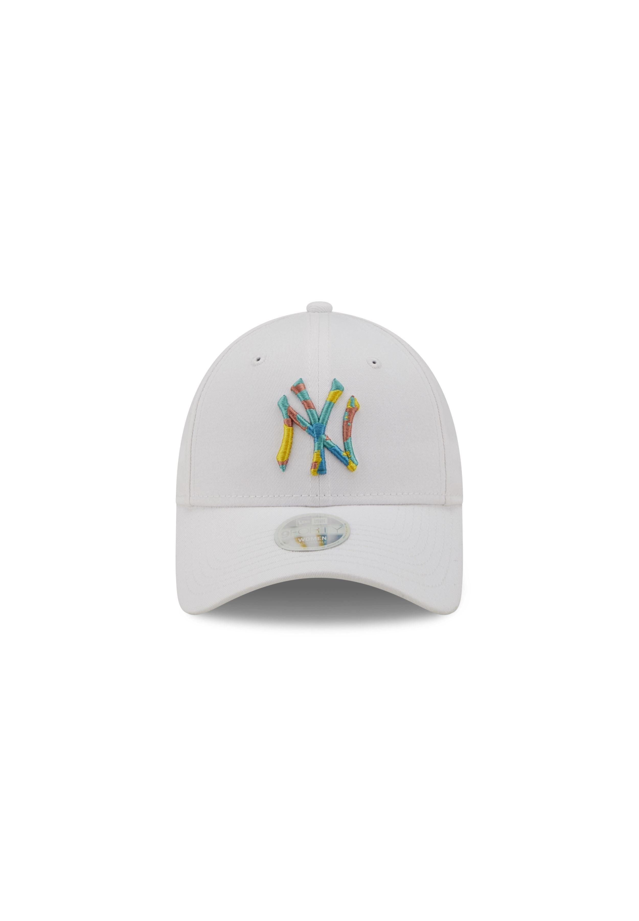 New Era Baseball Cap New York Yankees MLB Camouflage Infill White 9Forty Adjustable Women C (1-St)