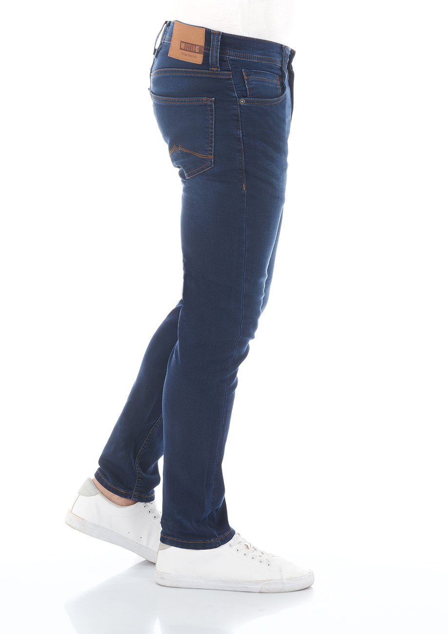 Real Denim MUSTANG X mit K Oregon Jeanshose (982) Blue Hose Slim Stretch Fit Denim Herren Tapered-fit-Jeans Tapered
