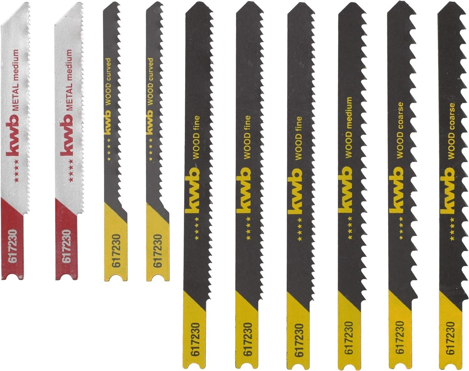 kwb Stichsägeblatt JIGGER St-Sägebl Box 10-tlgS30, JIGGER St-Sägebl Box 10-tlgS30