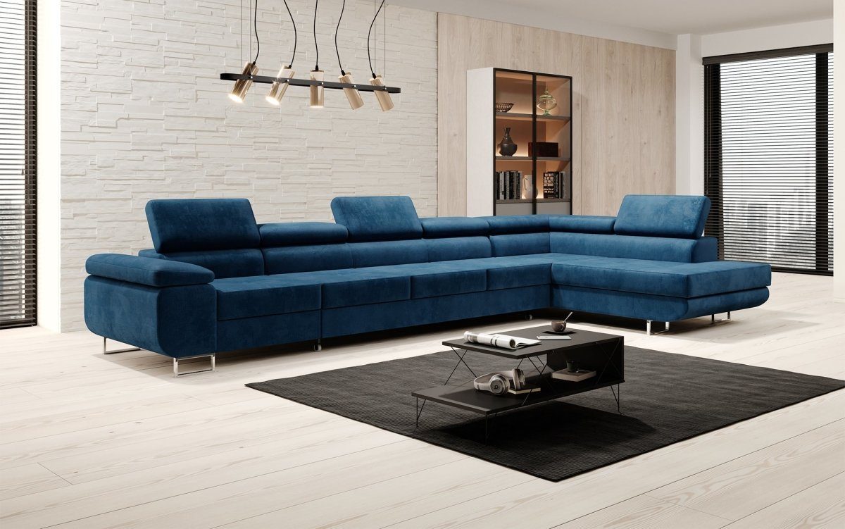 Luxusbetten24 Schlafsofa Designer Sofa Maxi, mit Schlaf- und Klapptfunktion