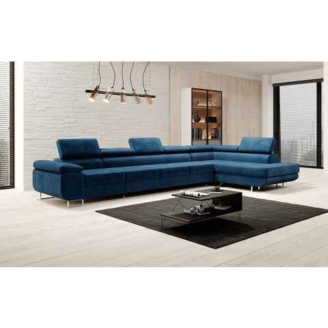 Luxusbetten24 Schlafsofa Designer Sofa Maxi, mit Schlaf- und Klapptfunktion