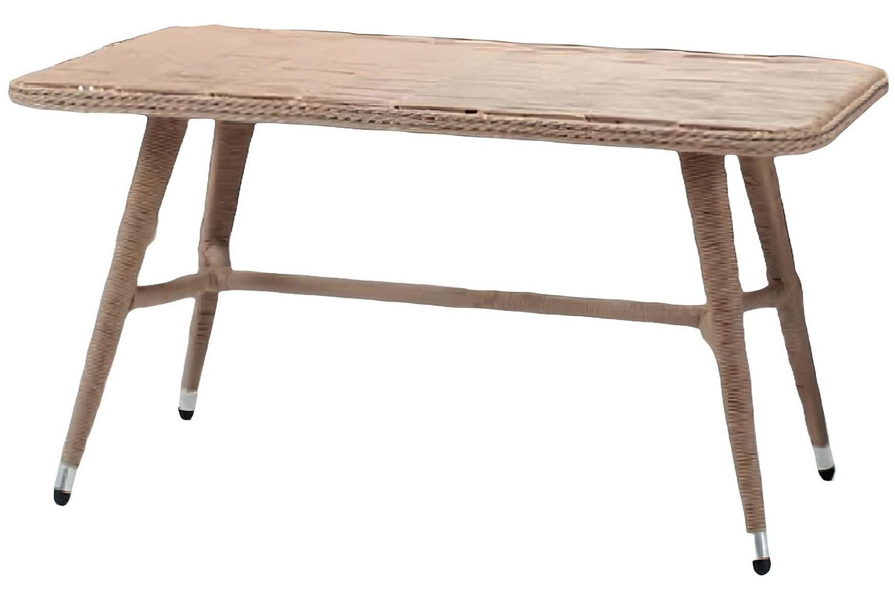 Xlmoebel Gartentisch Brauner Rattan-Couchtisch im modernen Design für den Außenbereich (Tisch), Hergestellt in Europa