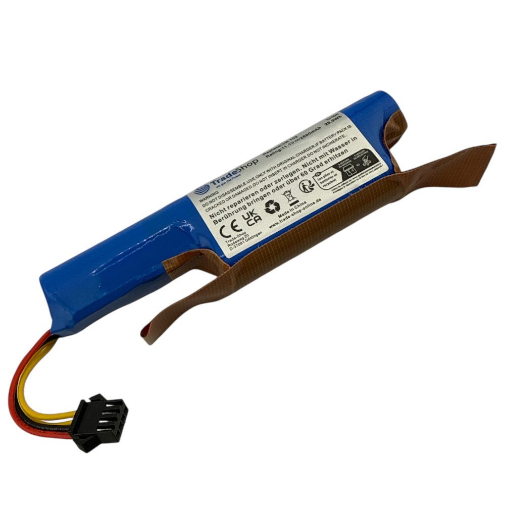 Trade-Shop Akku passend für Vileda R9VR102 167129 0769-03 18650-AA 18650-M26 Akku Li-Ion 2600 mAh (11,1 V)