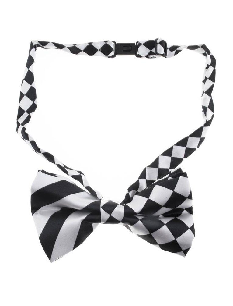 Karneval-Klamotten Kostüm Fliege schwarz weiß, Fliege für Karneval Fasching günstig online kaufen