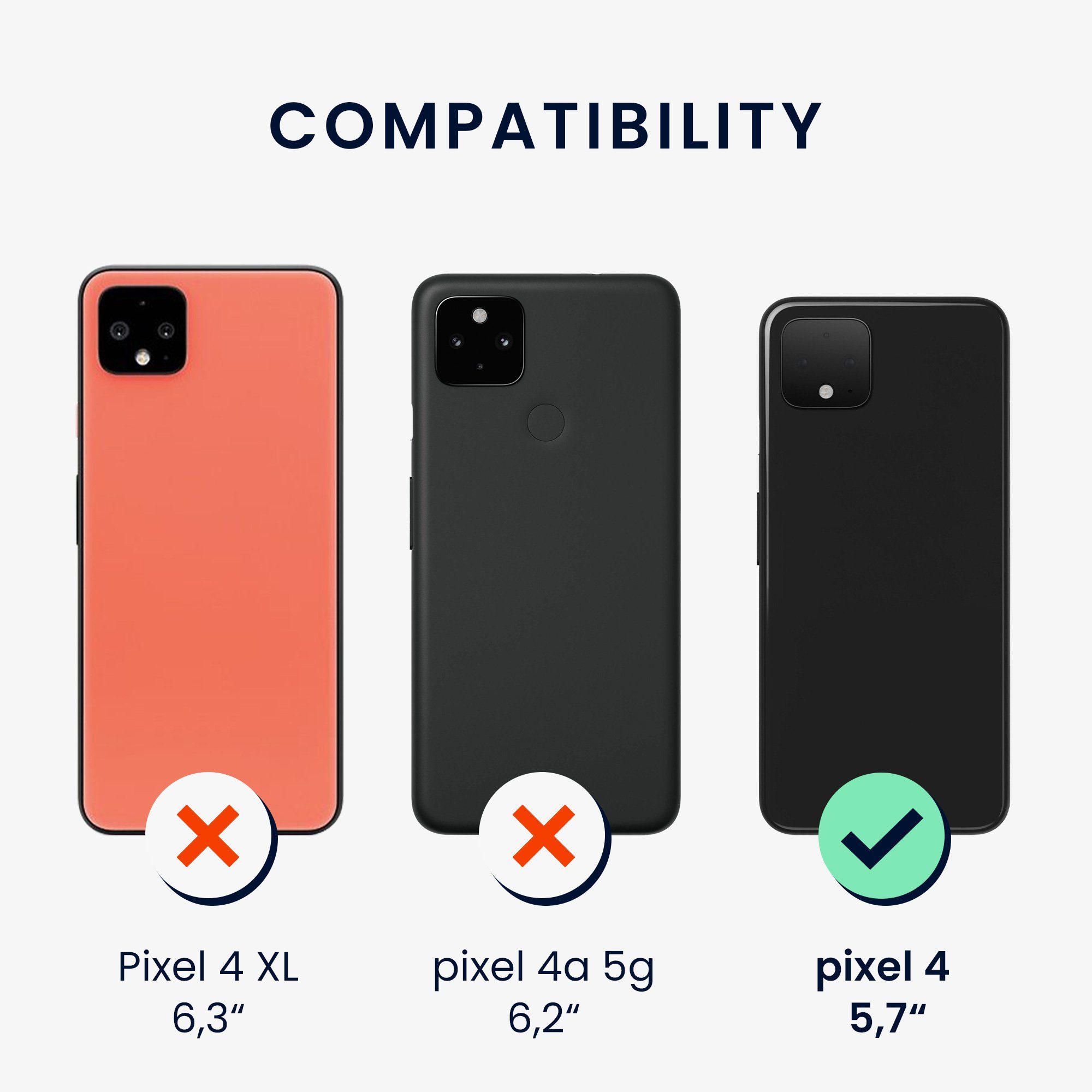 kwmobile Handyhülle Handyhülle für Google Pixel 4 Hülle, Silikon Case metallisch schimmernd - Schutzhülle Cover