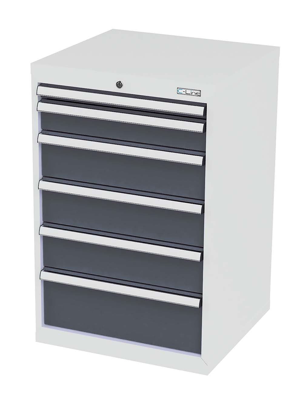 Simplaflex Werkzeugschrank Simplaflex Schubladenschrank, 6 Schubladen, BxTxH 600x575x920 mm