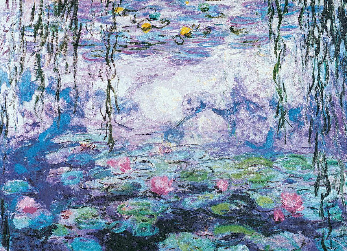Puzzle 1000 Teile Puzzle - Puzzle - Seerosen von Claude Monet, Puzzleteile