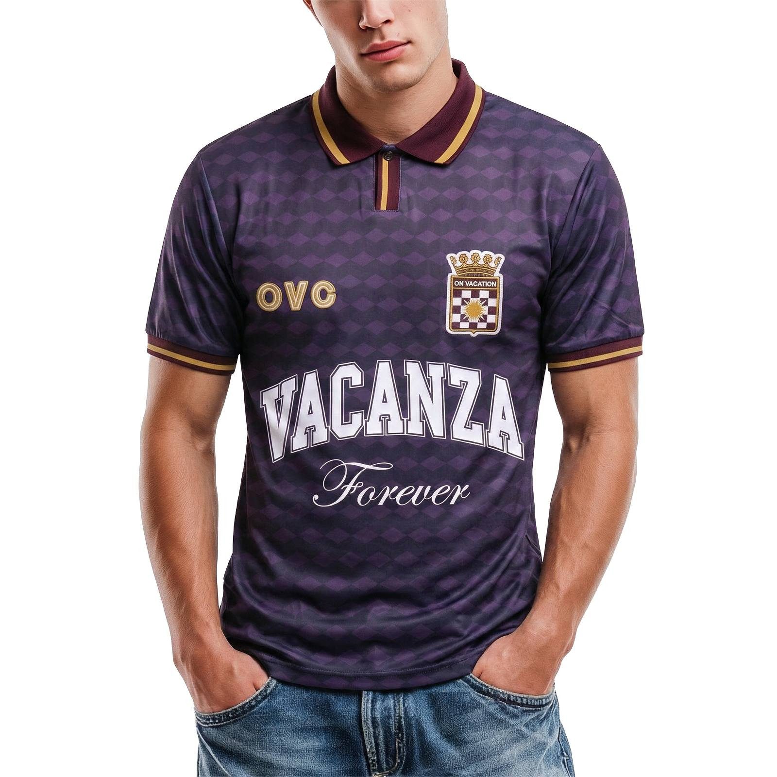 On Vacation Club Poloshirt Poloshirt On Vacation Vacanza Soccer Diverse Logodetails