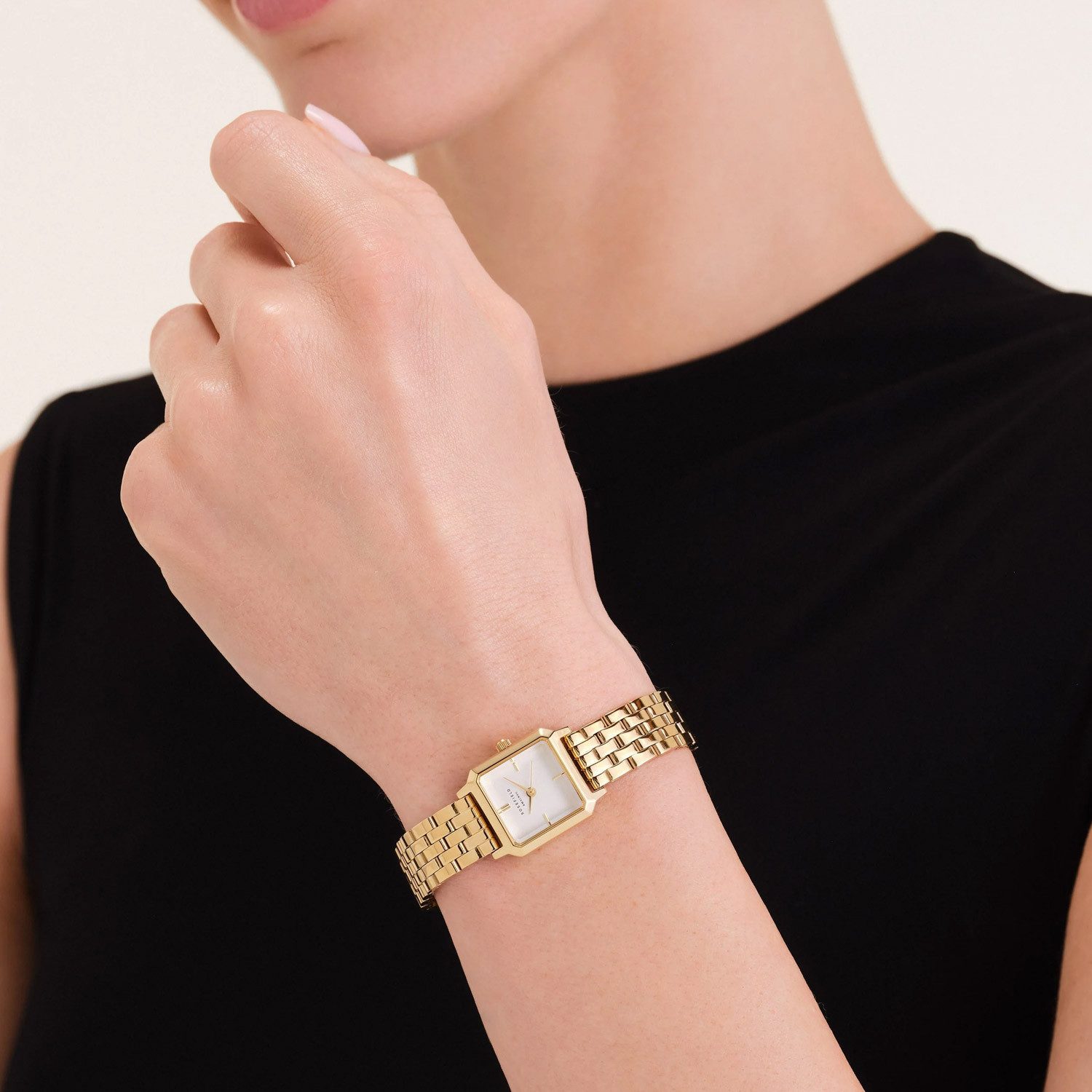 ROSEFIELD Quarzuhr Boxelle Goldfarben