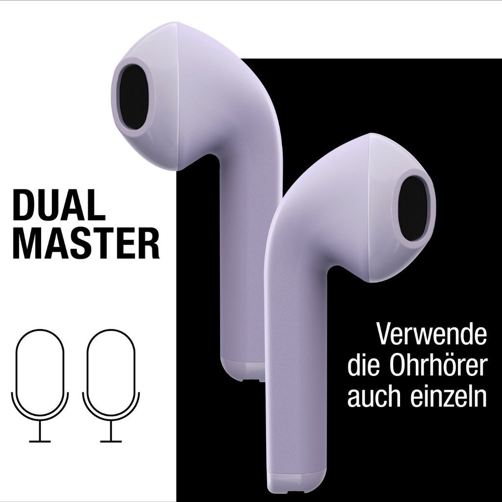 (Dual-Master-Funktion, Core Twins Dreamy Fresh´n Kopfhörer Lilac Touch-Control-Steuerung, Rebel Auto-Kopplung)
