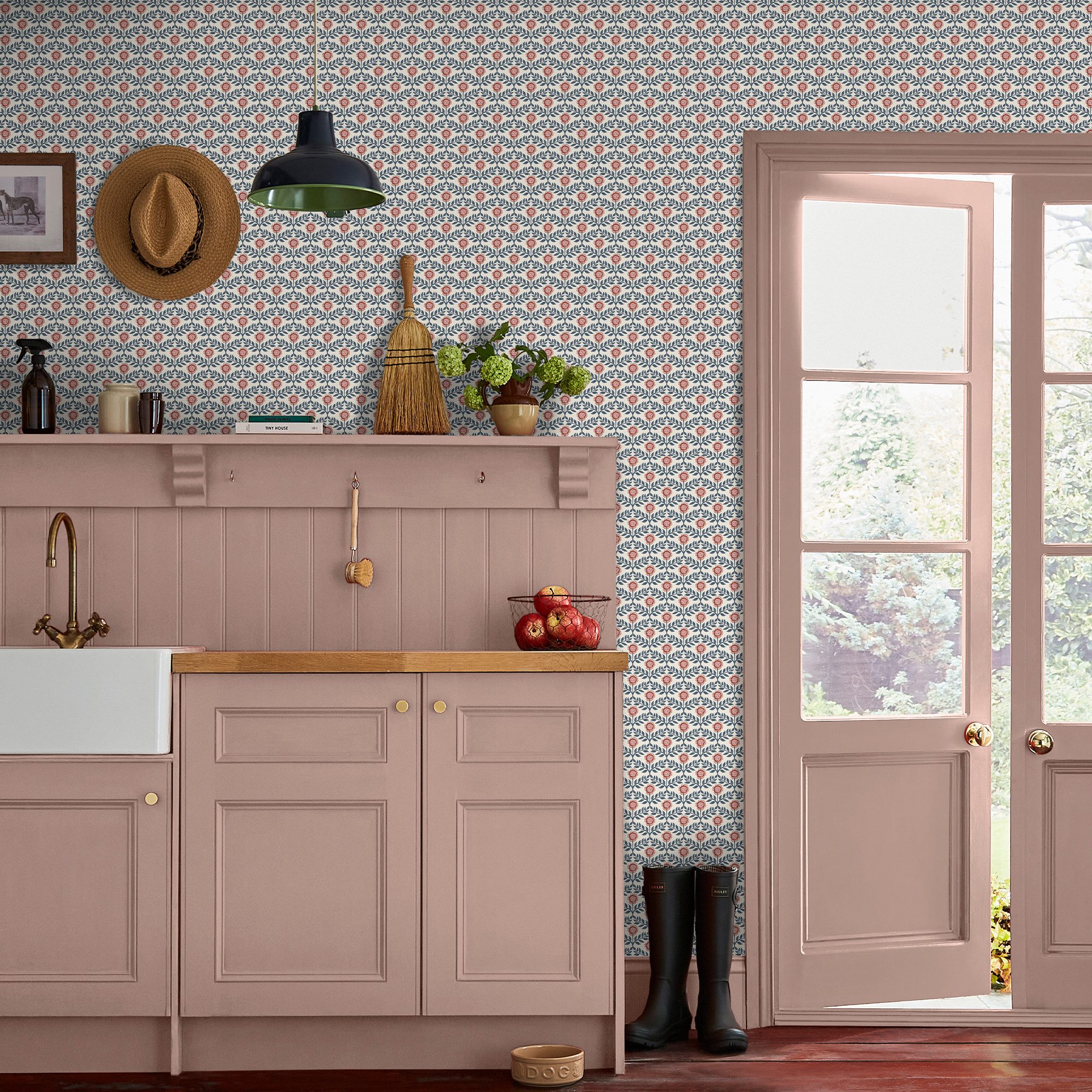 Joules Vliestapete Stately Floral, glatt, Motiv, (1 St), Design Tapeten