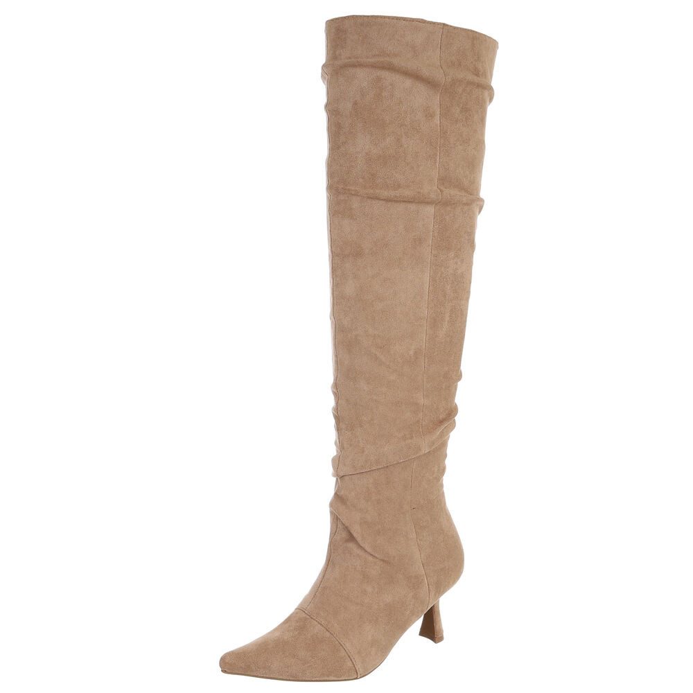 Ital-Design Elegante Overkneestiefel mit Blockabsatz für Damen Overkneestie günstig online kaufen