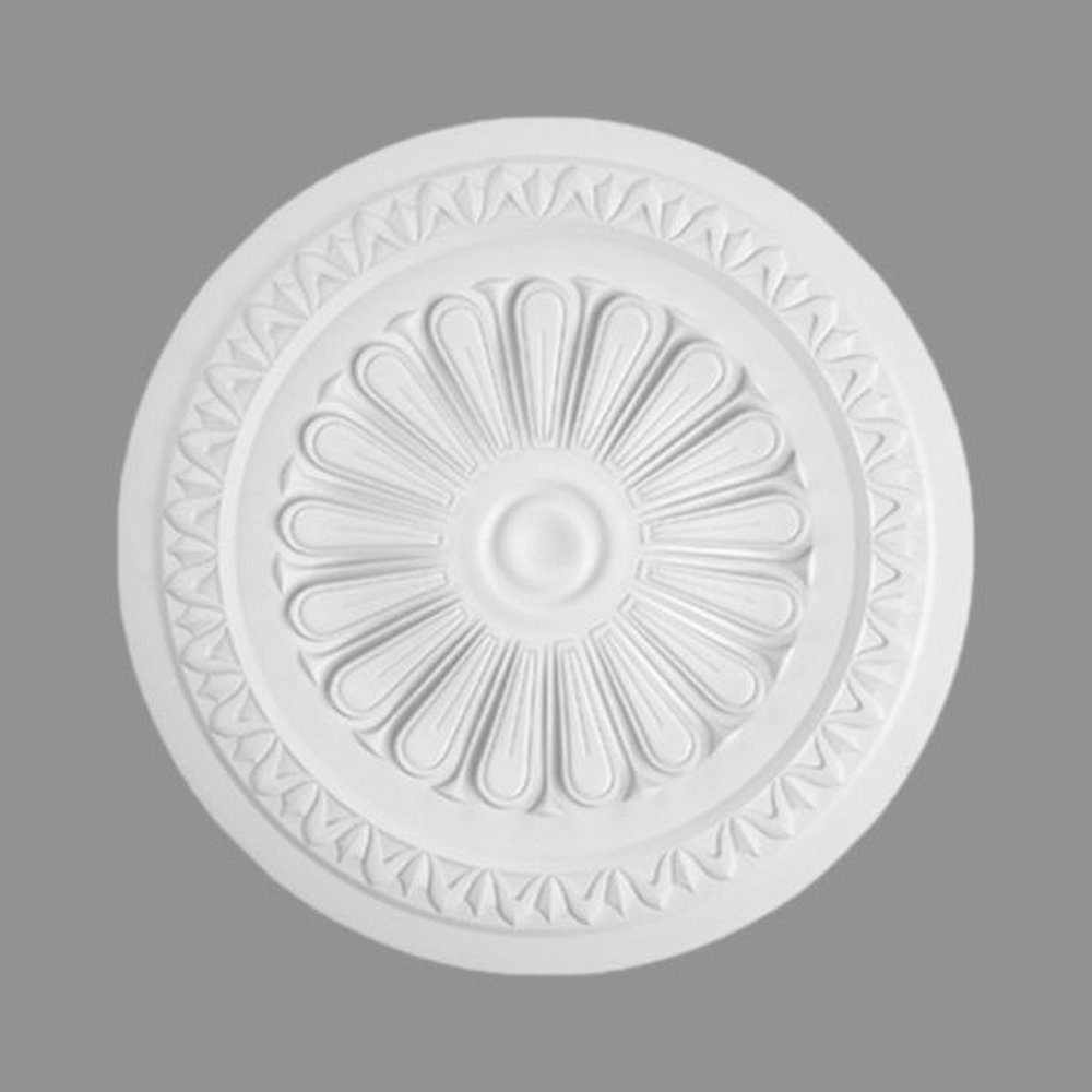 PROVISTON Wanddekoobjekt Stuckrosette, Polystyrol, Durchmesser 600 mm, Weiß | Wandobjekte