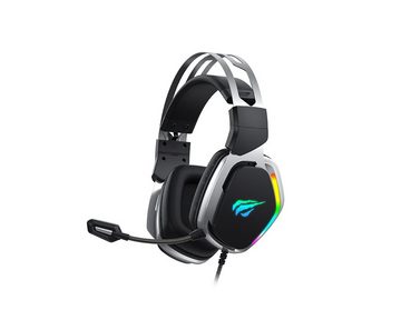 DOTMALL H2018U RGB-Kopfhörer On-Ear Headset mit Mikrofon USB Stereo Sound Gaming-Headset