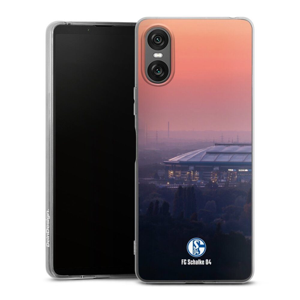 DeinDesign Handyhülle Stadion FC Schalke 04 Offizielles Lizenzprodukt Schalke 04 Stadion, Sony Xperia 10 VI Silikon Hülle Bumper Case Handy Schutzhülle