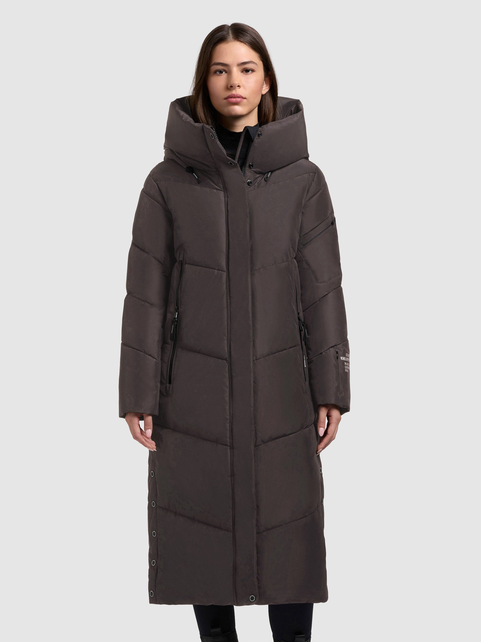 khujo Steppmantel PULSET MATT große Kapuze, Reißverschlusstaschen günstig online kaufen