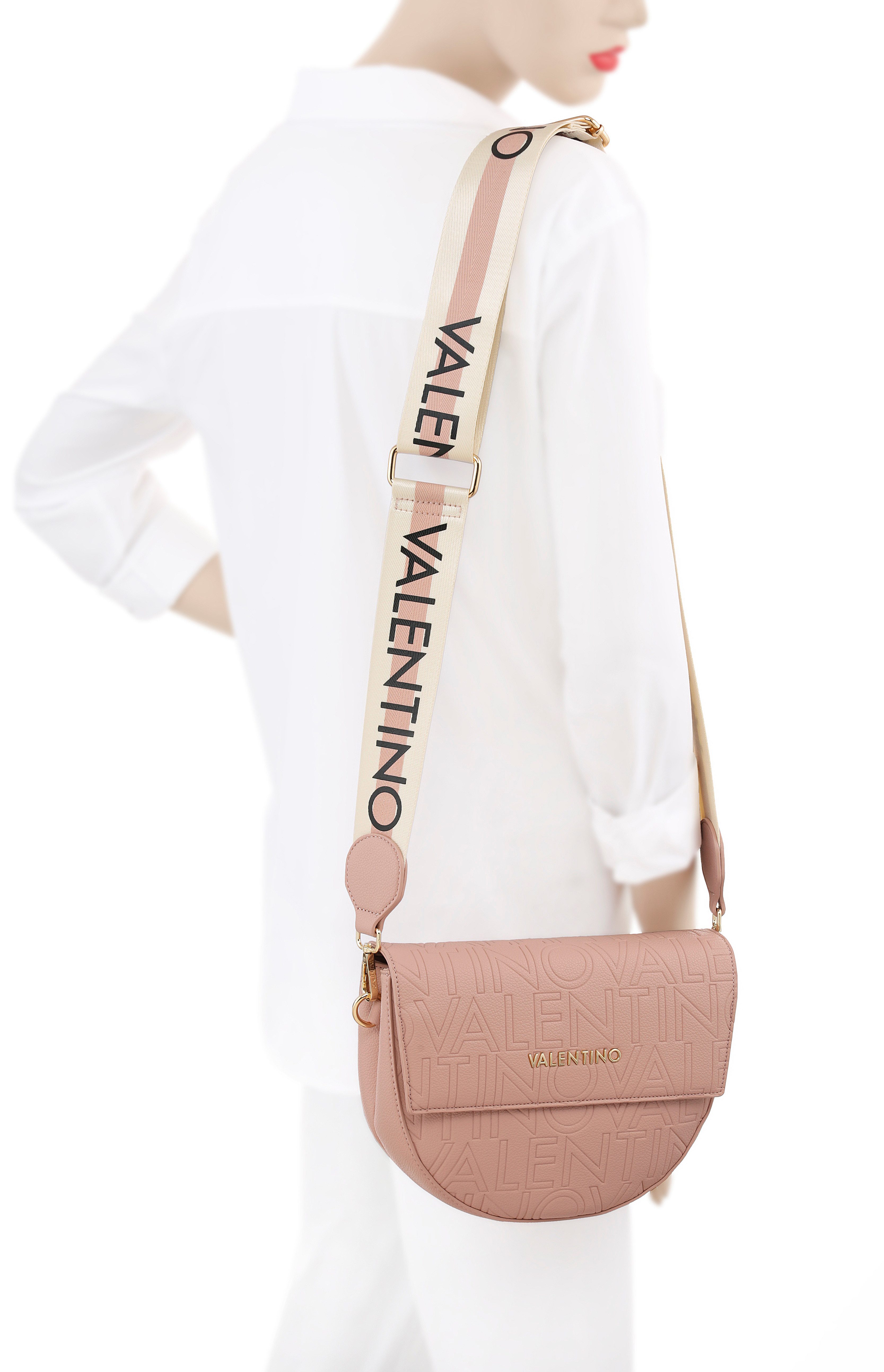 VALENTINO BAGS Umhängetasche PANSY, Damen Schultertasche, Mini Bag, Handtasche mit modischer Logoprägung