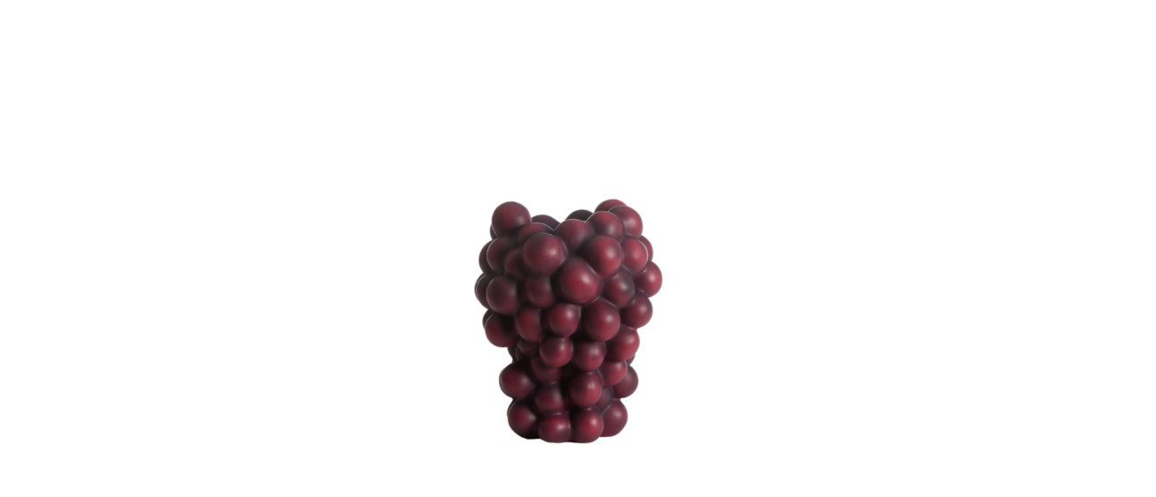 Light & Living Dekovase Vase Grapes in versch. Farben und Grössen, burgund