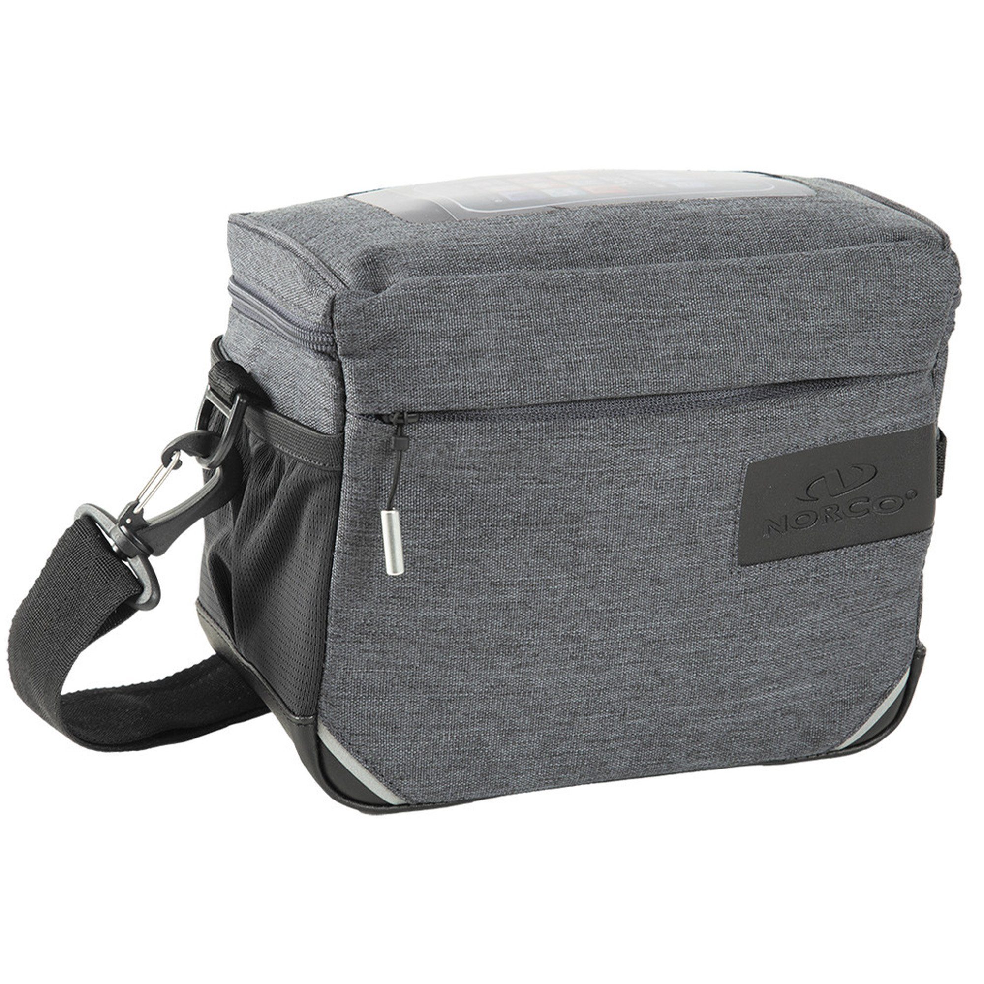 NORCO Fahrradtasche Midford (1-tlg), Fahrrad Lenkertasche Smartphone Tasche vorne E Bike 5L Regenschutz