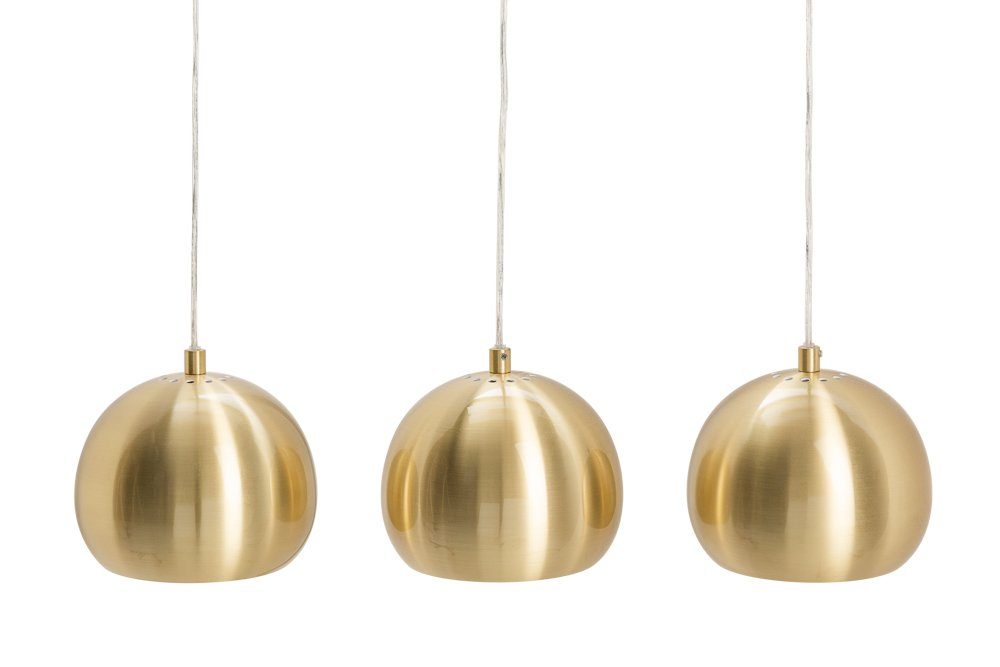 riess-ambiente · Modern Wohnzimmer Hängeleuchte ohne gold, Esszimmer · Metall · Leuchtmittel, BALL Design GOLDEN