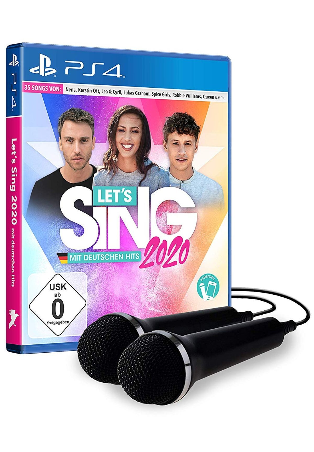 Let's Sing 2020 mit deutschen Hits + 2 Mics Playstation 4