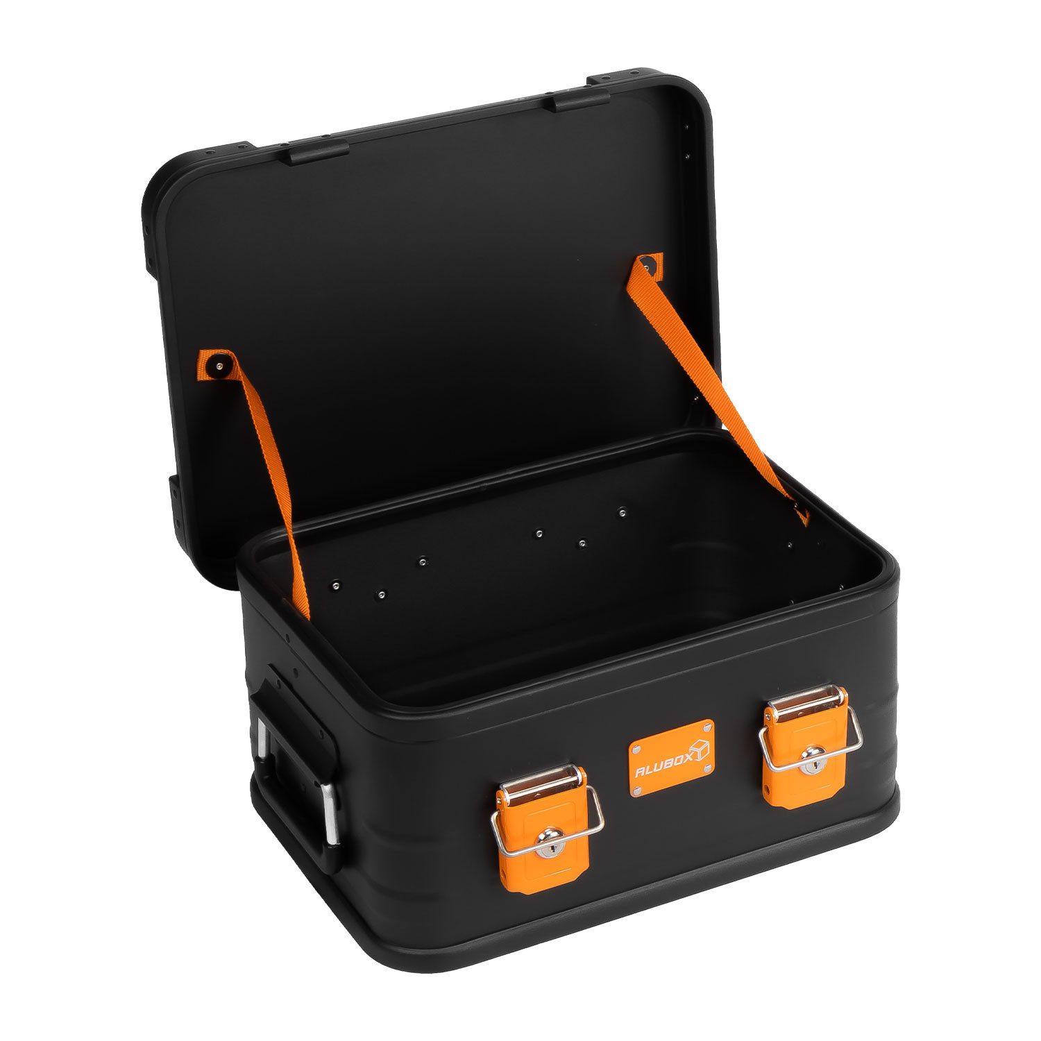 ALUBOX Kiste mit Deckel Metallkiste Spielzeugkiste E18 Liter (Abmessungen 42 x 32 x 20 cm), 7 verschiedene Farben - stapelbar & abschließbar