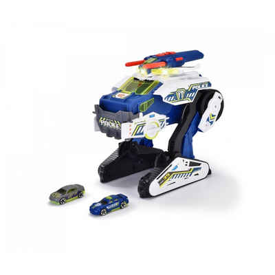 Dickie Toys Spielzeug-Polizei Police Bot, 35 cm, mit Transform-Funktion, Licht & Sound