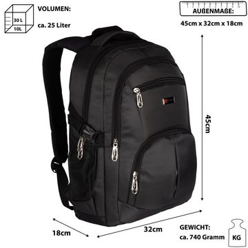 BAG STREET Rucksack Bag Street Rucksack Schulrucksack Freizeit Laptop Arbeit Wasserbestän, Freizeitrucksack, Sportrucksack, Businessrucksack