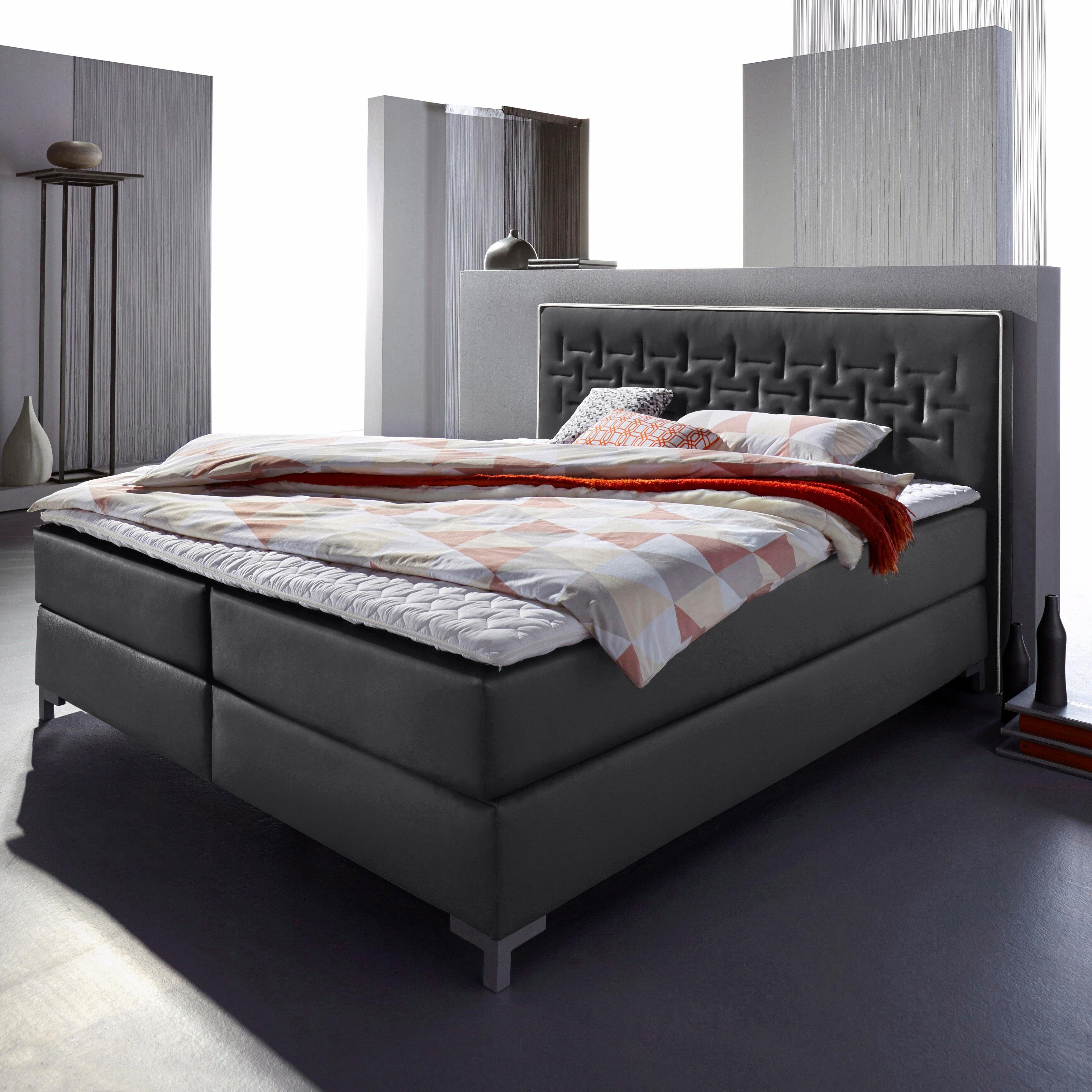 INOSIGN Boxspringbett "Coos" mit besonderer Steppung im Kopfteil, 3 Matratz günstig online kaufen