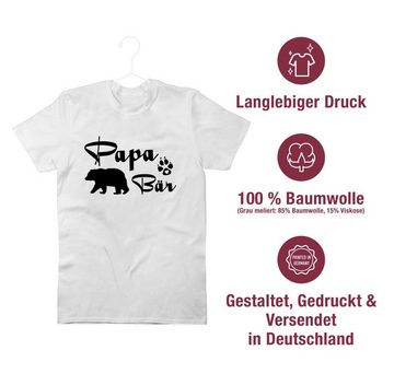 Shirtracer T-Shirt Papa Bär Lettering Vatertag Geschenk für Papa