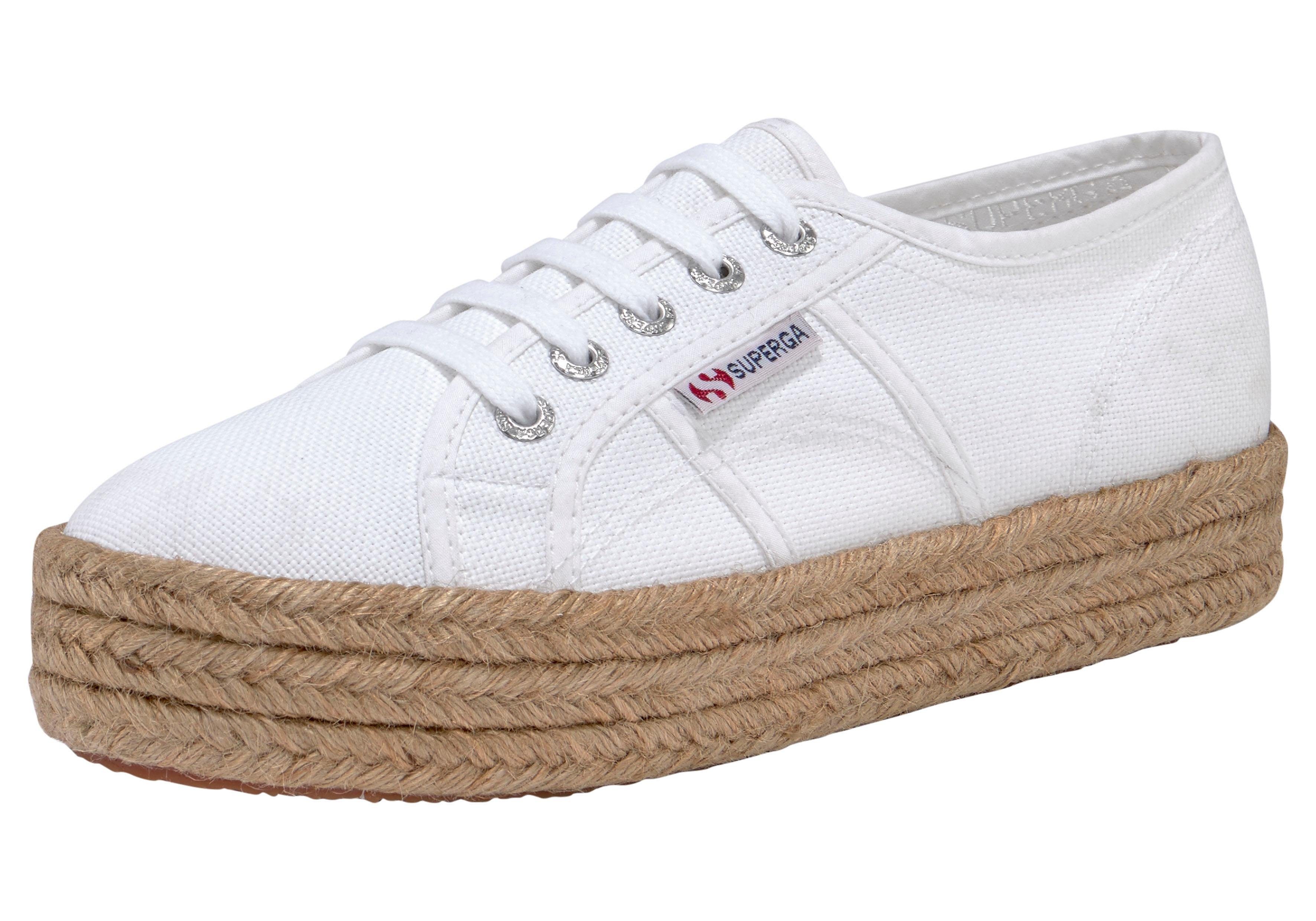 Superga COTROPW Plateausneaker mit klassischem Canvas-Obermaterial