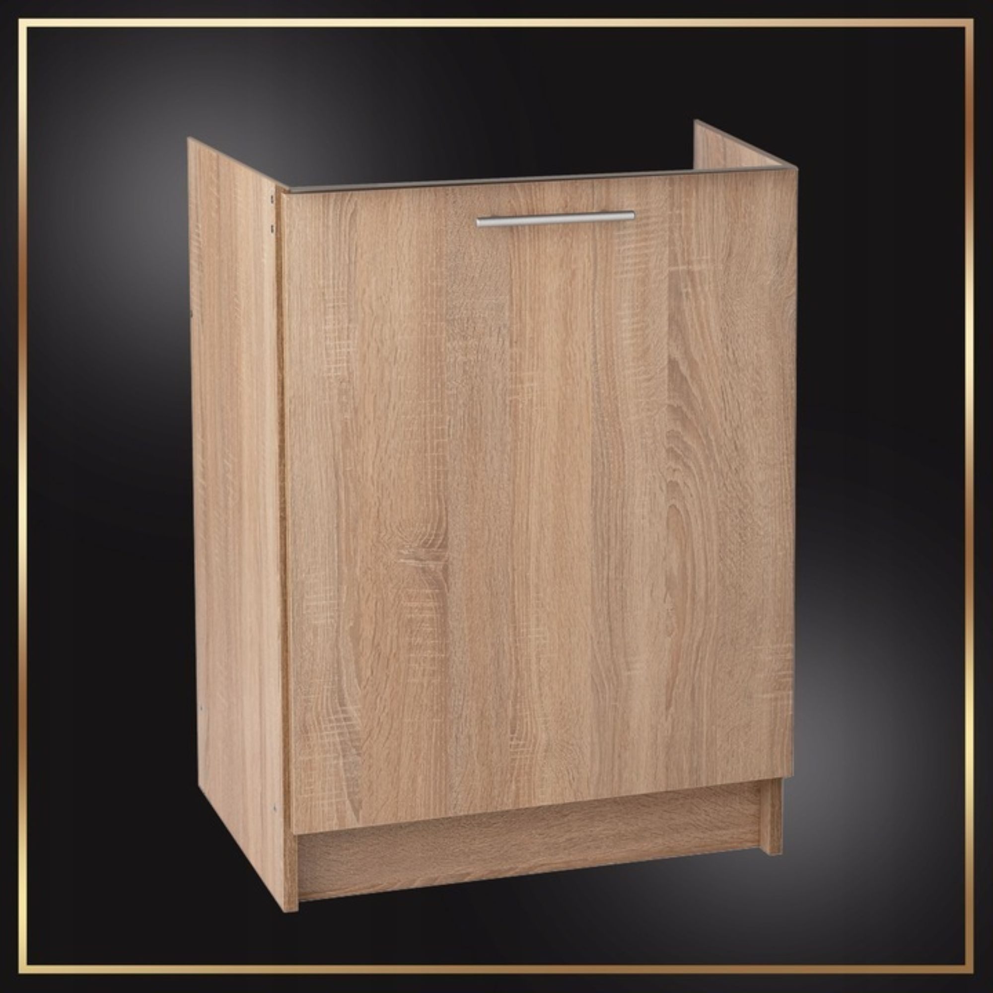 STAMAR Spülenschrank Küchenschrank 60cm Sonoma Eiche Unterschrank Spüle Sta günstig online kaufen