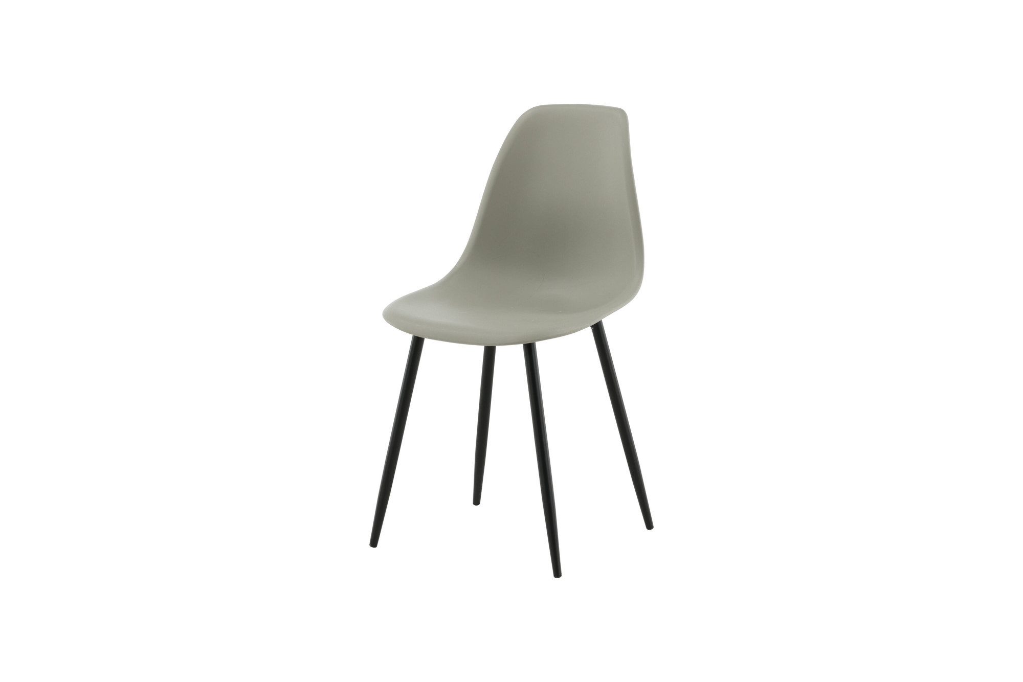 Venture Home Esszimmerstuhl Polar Plastic, 2er-Set Esszimmerstühle in Schwarz, pflegeleicht (2 St), Polsterstuhl, Hartschalen-Sitz, Metallbeine, geschwungen, modern