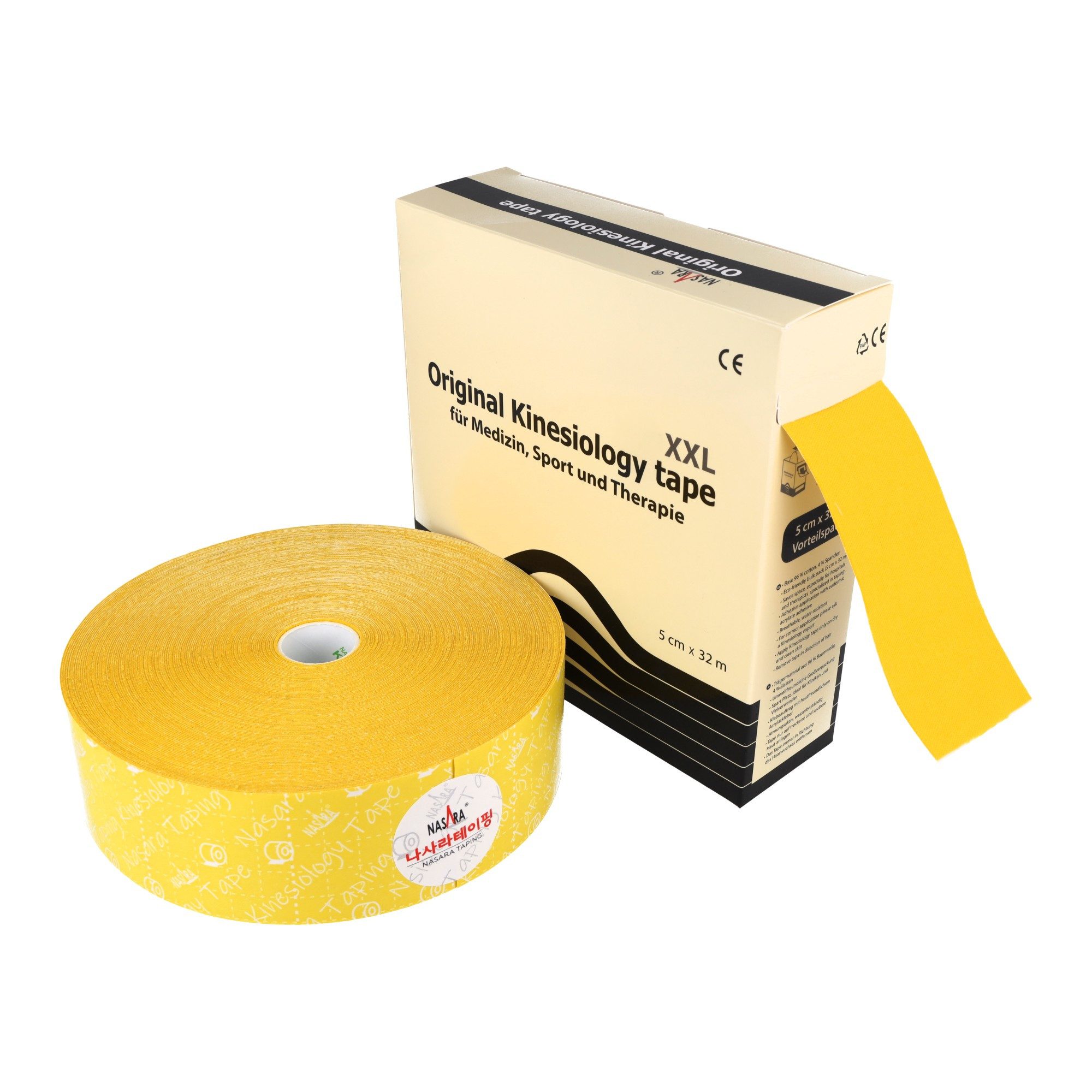 NASARA Kinesiologie-Tape 5cm x 32m in 10 Farben
