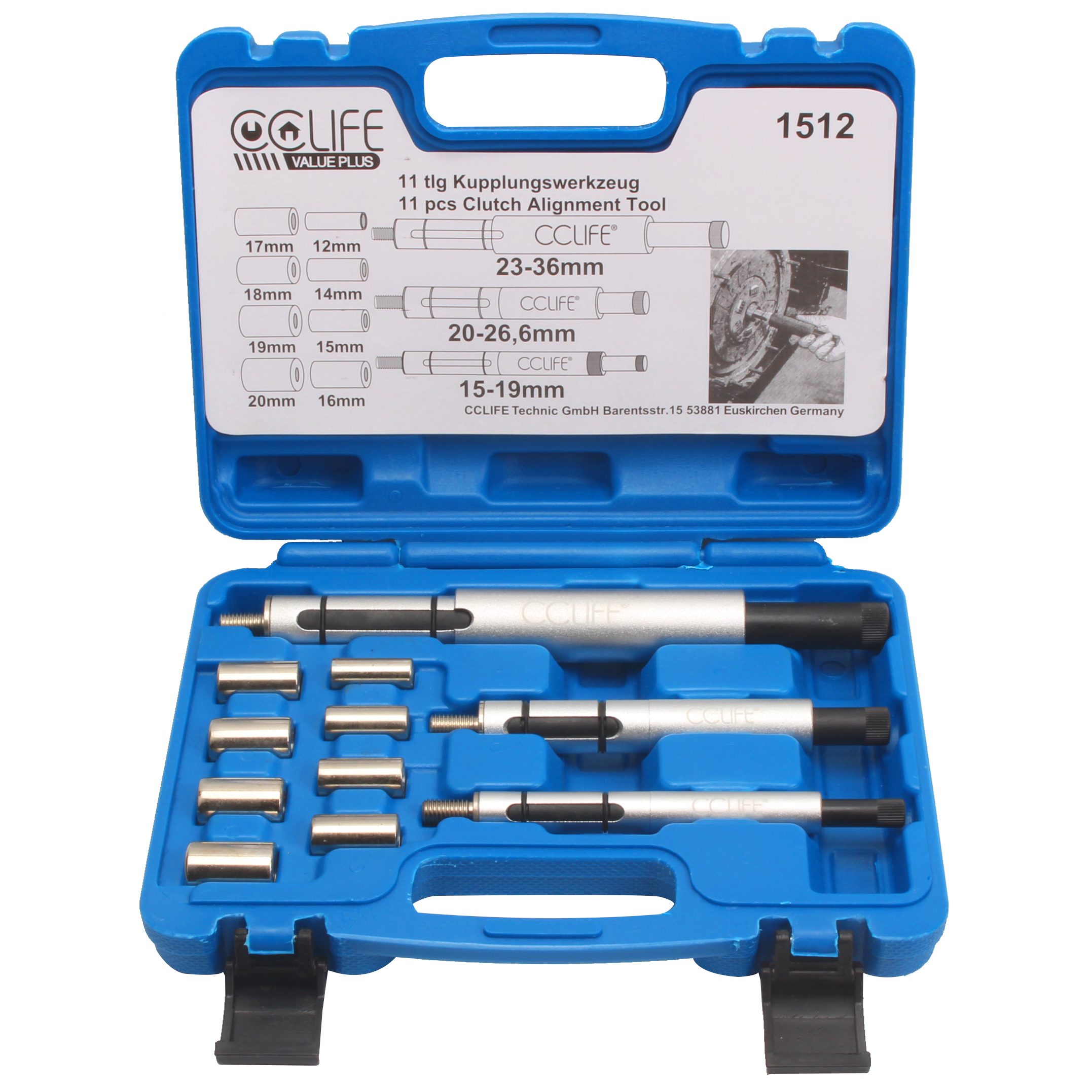 CCLIFE Multitool 11 tlg kupplungszentrierwerkzeug Kupplung Zentrierwerkzeug, (11 St)
