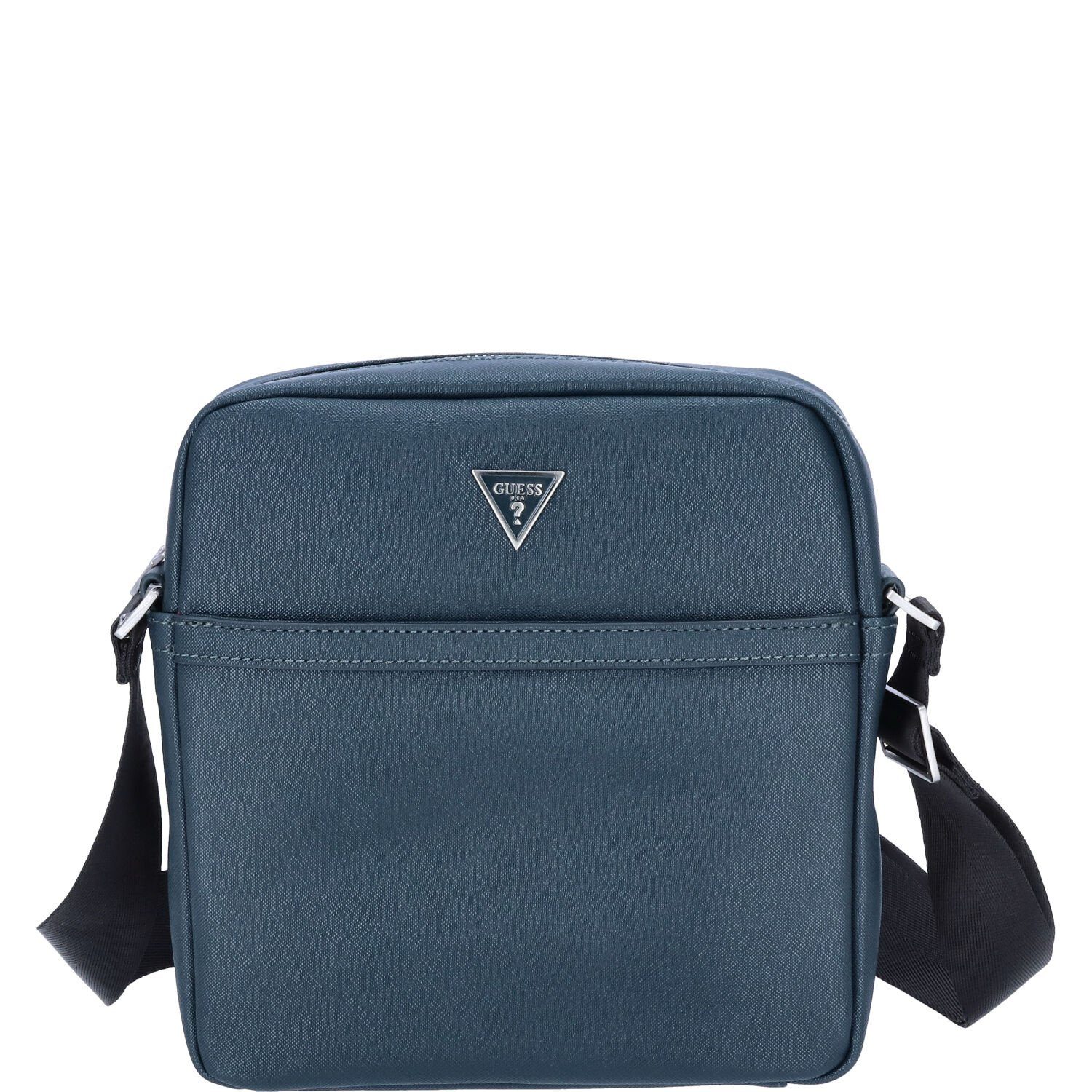 Guess Umhängetasche GUESS Herren Umhängetasche Certosa Saffiano teal (1, 1-tlg., 1)