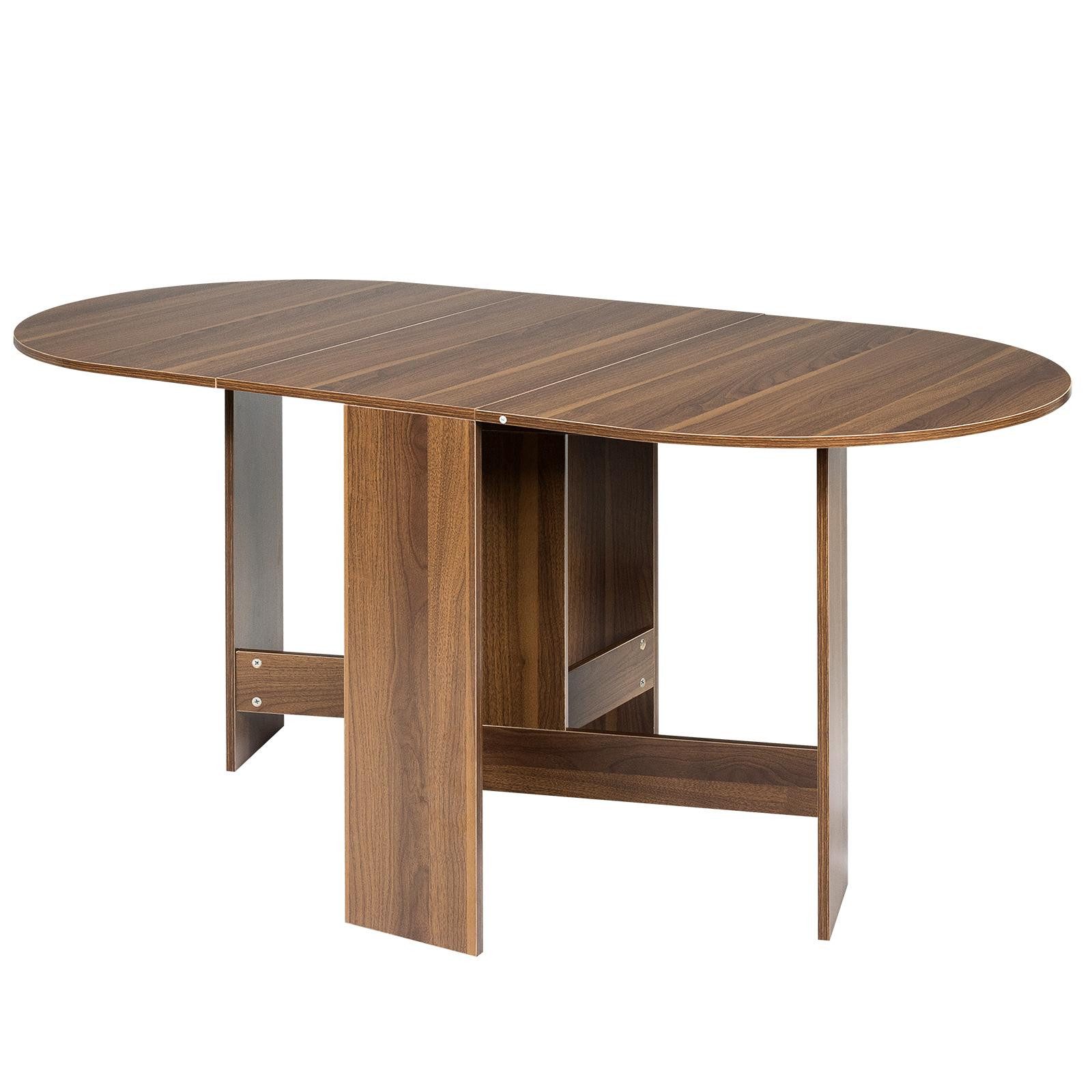 KOMFOTTEU Esstisch Konsolentisch, mit 3 Formen, Klappbar, aus Holz